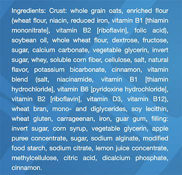 Nutri-Grain Apple Cinnamon flavor ingredients