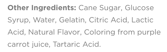 Olly Probiotic inactive ingredients