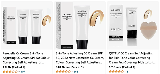 Perbelle CC Cream Amazon issue