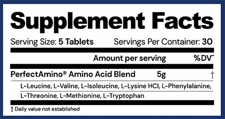 Perfect Amino ingredients