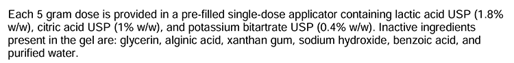 Phexxi ingredients