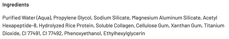Plexaderm Rapid Reduction Serum ingredients