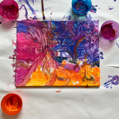 Tape Resist Painting Elbirg