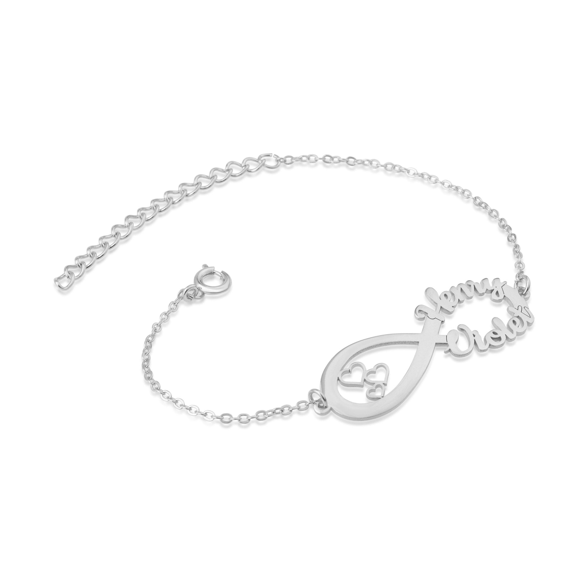 Multiple Infinity Bracelet in Sterling Silver  MYKA