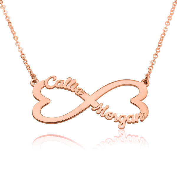 Personalized Infinity Necklace With Two Names