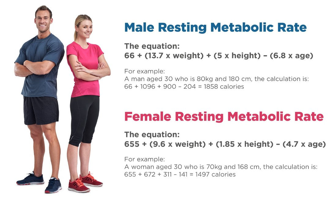 Formular for caculating your BMR