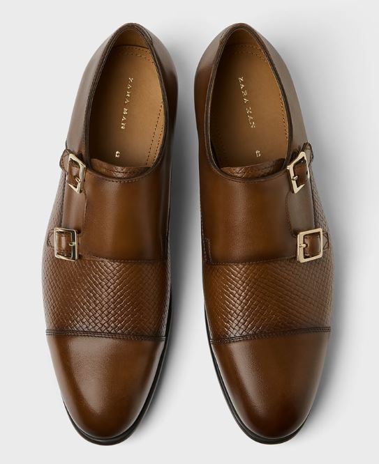 zara man leather shoes