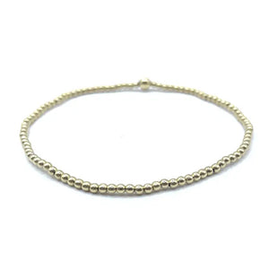 Karma 2mm + single 4mm Gold Filled Waterproof Bracelet - Macy Gray Boutique
