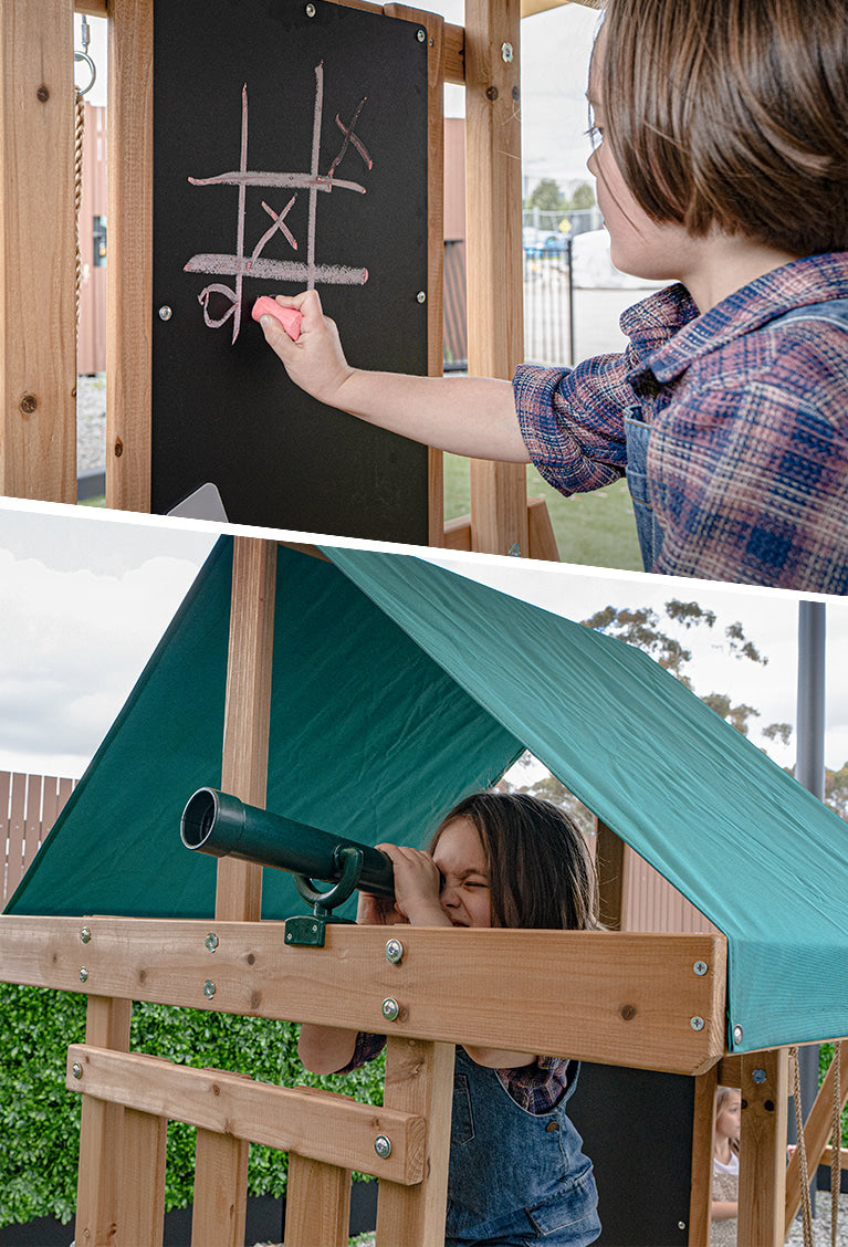 Watchtower with Chalkboard & Telescope