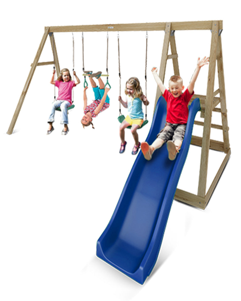 Lifespan Kids Holt 2-Station Timber Swing Set