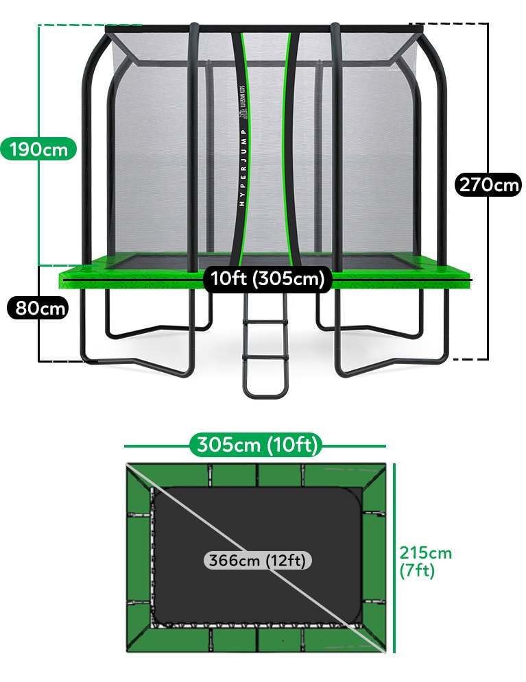 Trampoline with Curved