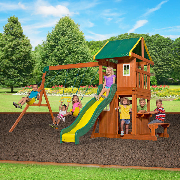 backyard discovery oakmont all cedar playset