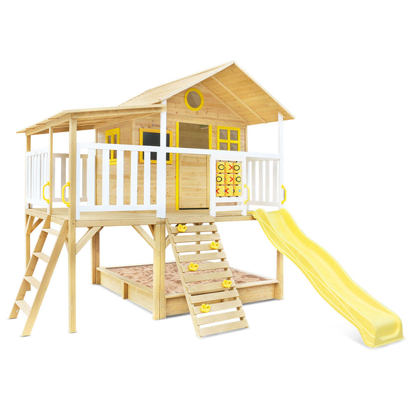 Warrigal Cubby House with Pergola (Yellow Slide)