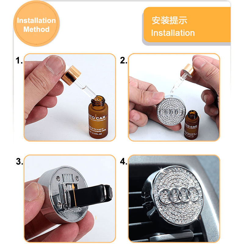 Volkswagen Logo Diamond Air Freshener Perfume – CoolCar99