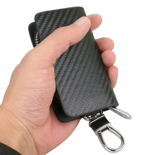 Carbon Fiber PERODUA Key Pouch Car Key Wallet Holder 