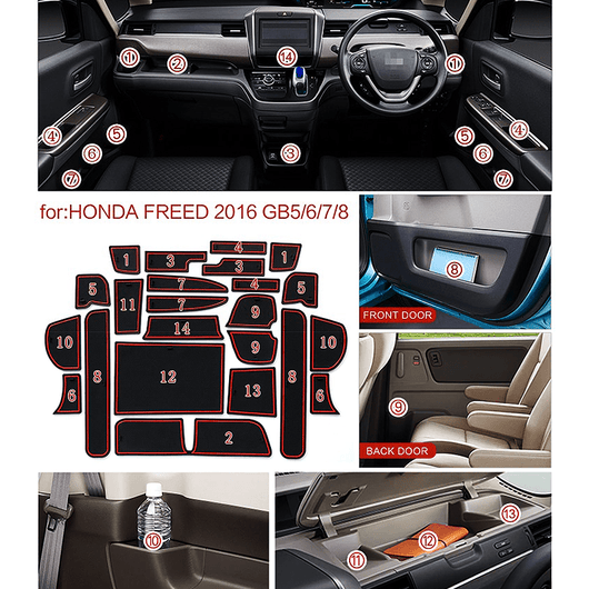 Honda Freed Car Interior Slot Mat
