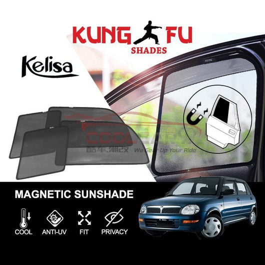 PERODUA Kelisa KUNG FU SHADES Fully Magnetic Sunshade 4 