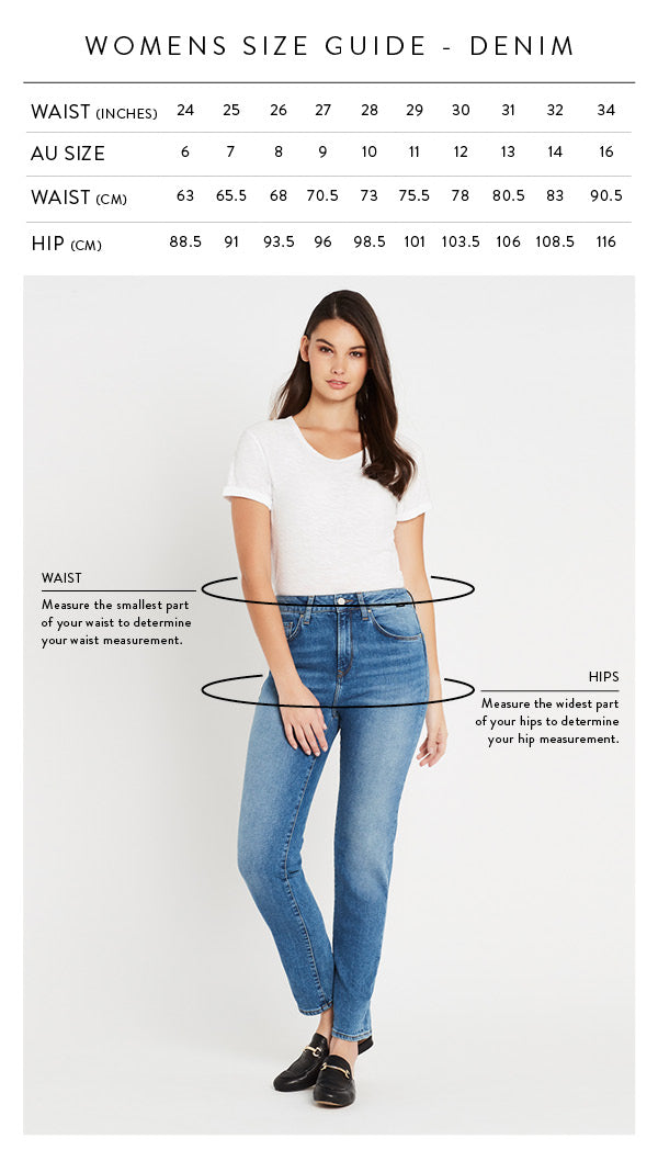 size 25 jeans in australian sizes