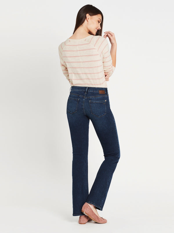 low rise slim bootcut jeans