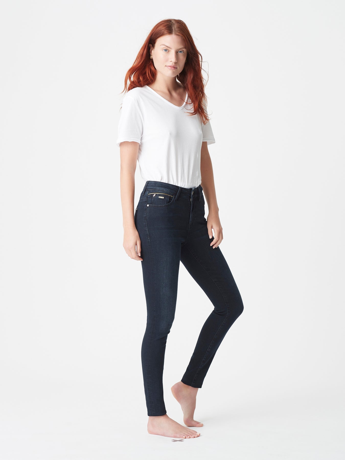 Alissa Skinny Jeans in Ink Golden Gold | Mavi Jeans – Mavi AU
