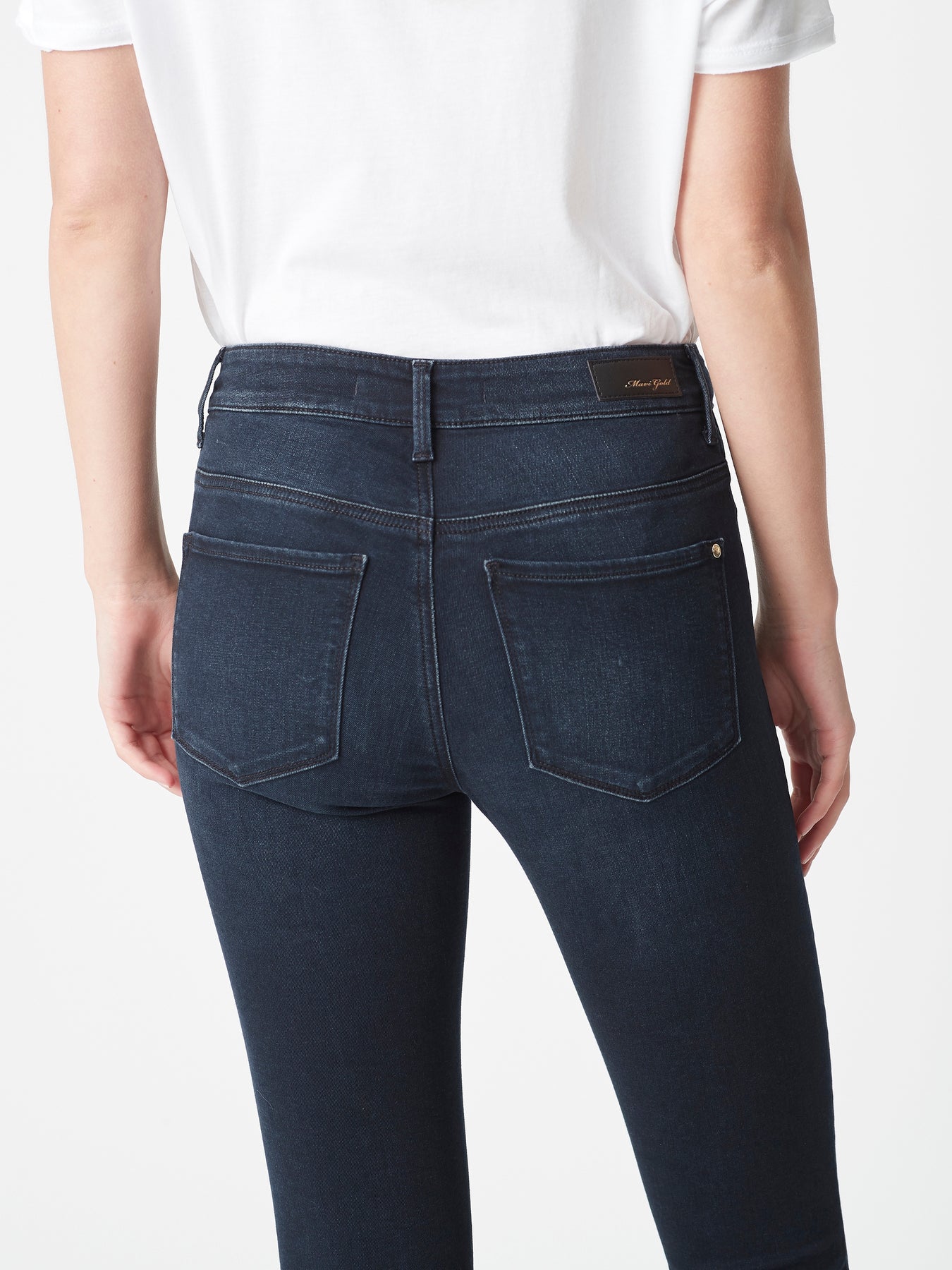 Alissa Skinny Jeans in Ink Golden Gold | Mavi Jeans – Mavi AU