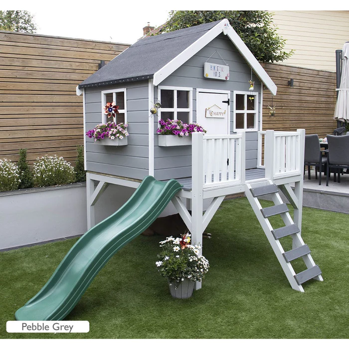 Best Wendy and Playhouses UK Little Rascals Felix Playhouse with Slide and Veranda