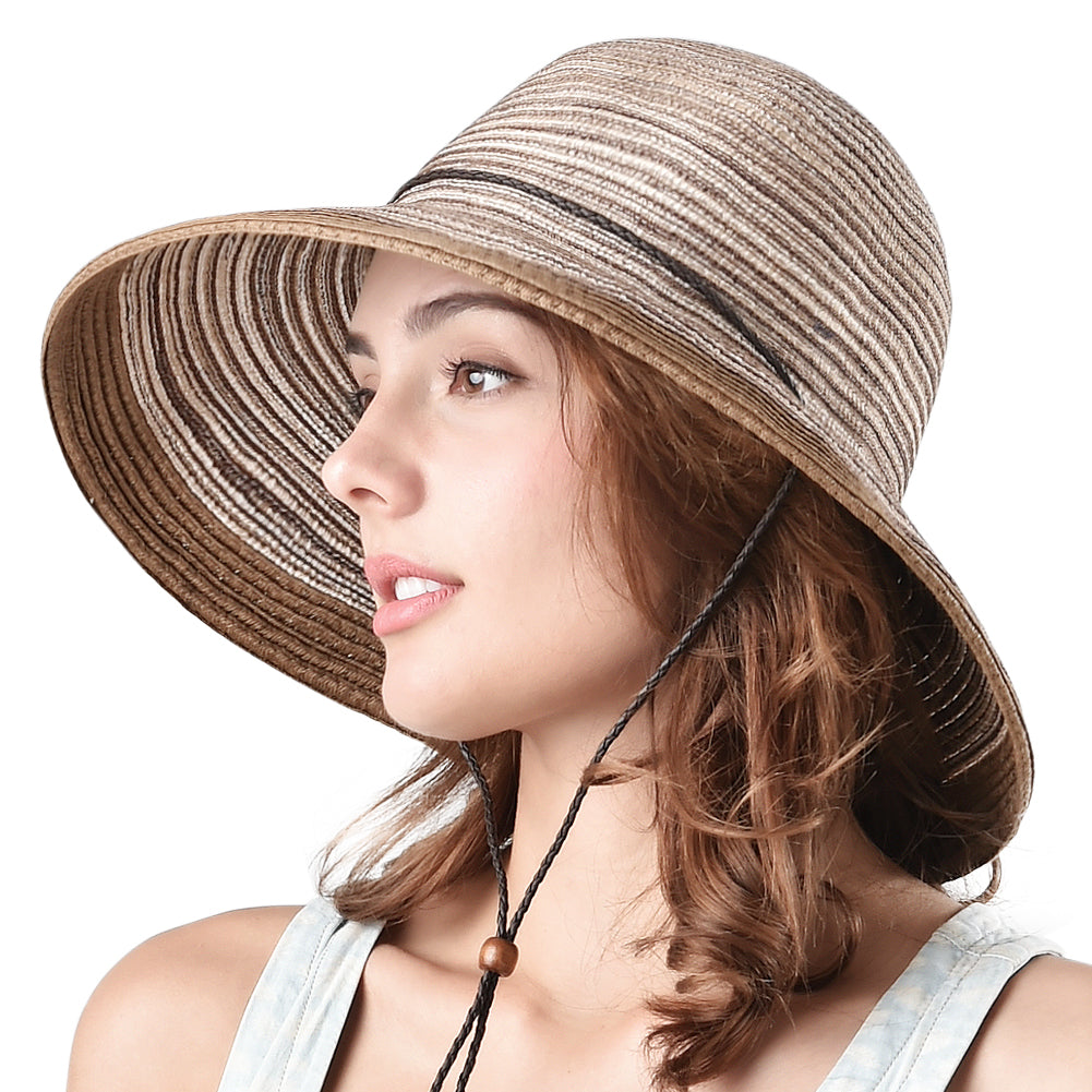 Furtalk Sun Hats For Women Wide Brim Straw Hat Beach Hat Upf Uv Foldable  Packable Cap For Travel