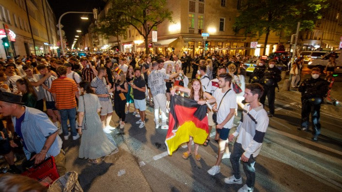 Hamburger Innenstadt bei Nacht