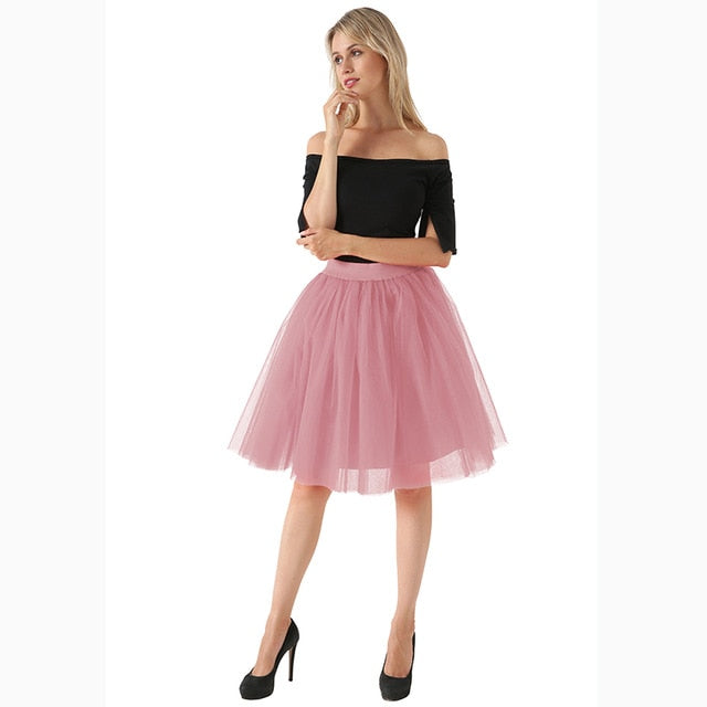 Fluffy Layer Women's Tulle Skirt Tutu Petticoat | eBay