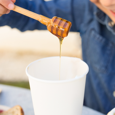 Kids Eating Honey