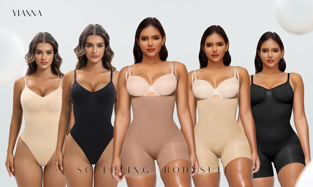 YIANNA Bodysuit for Women Long Sleeve Body-Hugging High Stretch Soft Thong  Body Suits Leotard Top Sienna S 5275 - ShopStyle