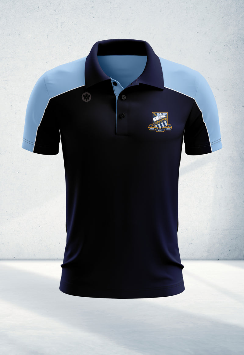 Staff Navy & Sky Blue Polo Shirt – Mortimer Apparel