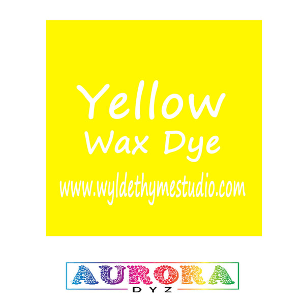 Yellow Wax Dye – Wylde Thyme Studio