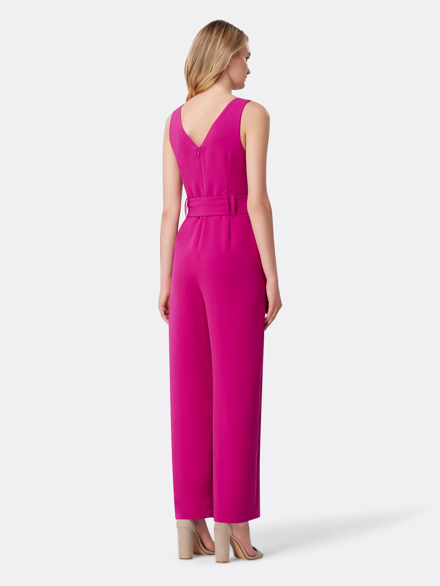 tahari pink jumpsuit