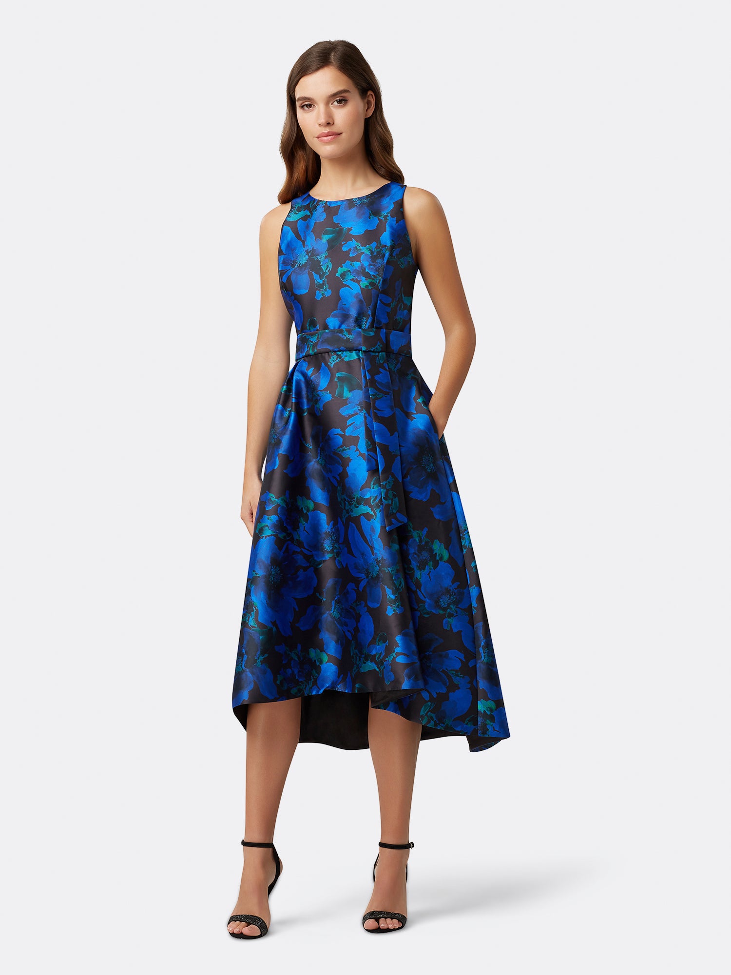 tahari royal blue dress