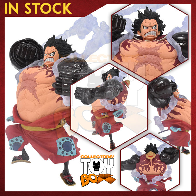 Banpresto King Of Artist One Piece The Monkey D Luffy Gear 4 Wanokuni Collectors Toy Box