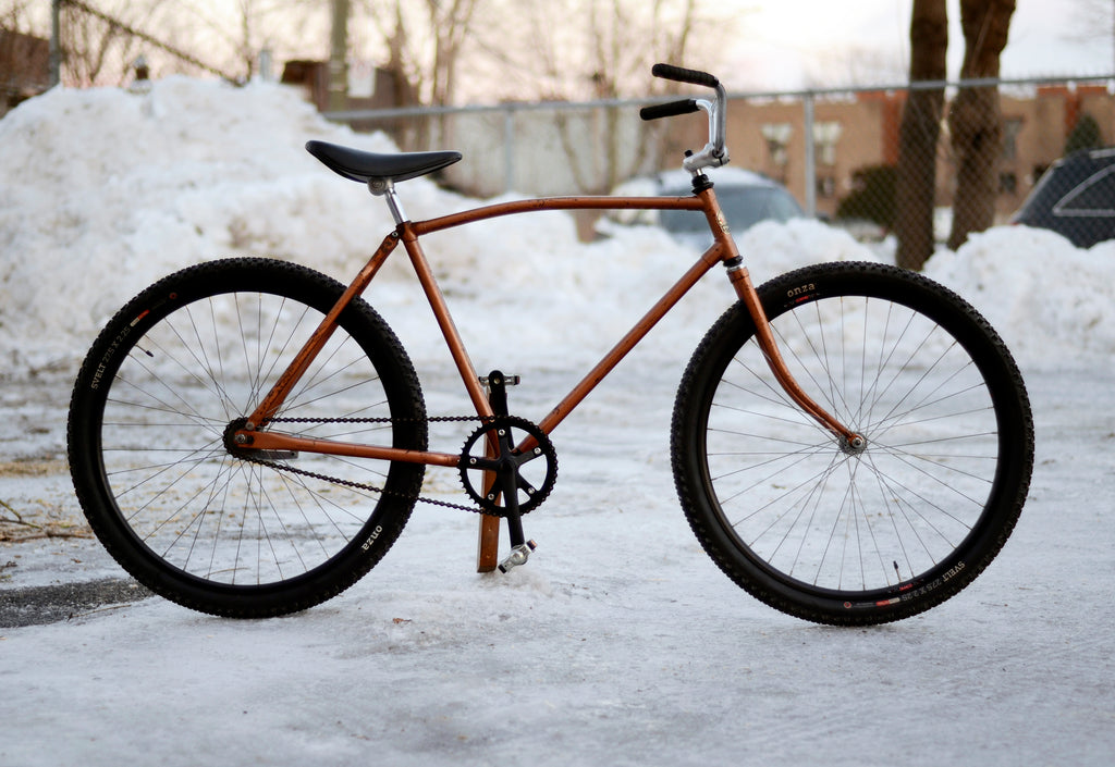 Vintage Phillips Klunker 27.5 tubeless Onza Canis single speed coaster bike