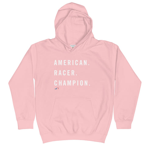 racer pink hoodie