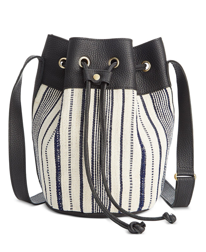 Mini-Bella Bucket Bag: Cowhide Black