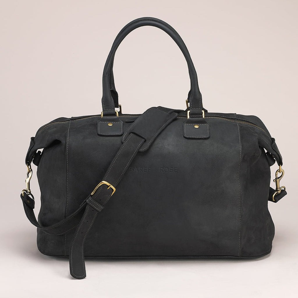 Mini-Bella Bucket Bag: Cowhide Black