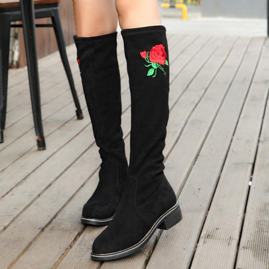 plain knee high boots