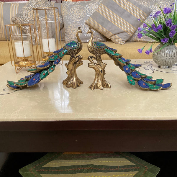 Kiva Store  Set of Four Beaded Peacock Ornaments from India - Glorious  Peacocks