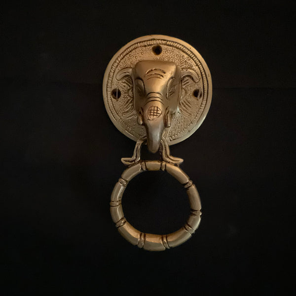 Vintage Gulley Gold Brass Cow Door Knocker Door Hanging 21 cm