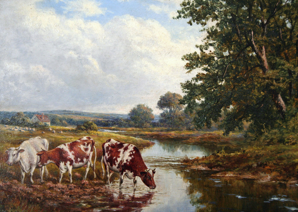 Cattle by a River | The Wallington Gallery