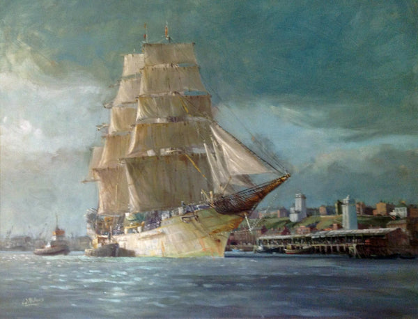 Oil paintings of Sailing Ships by Walter Holmes For Sale ...