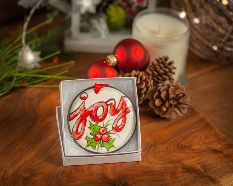 Joy Ornaments - Personalized Hand-painted Ornament from The Nola Watkins Collection™ - The Nola Watkins Collection