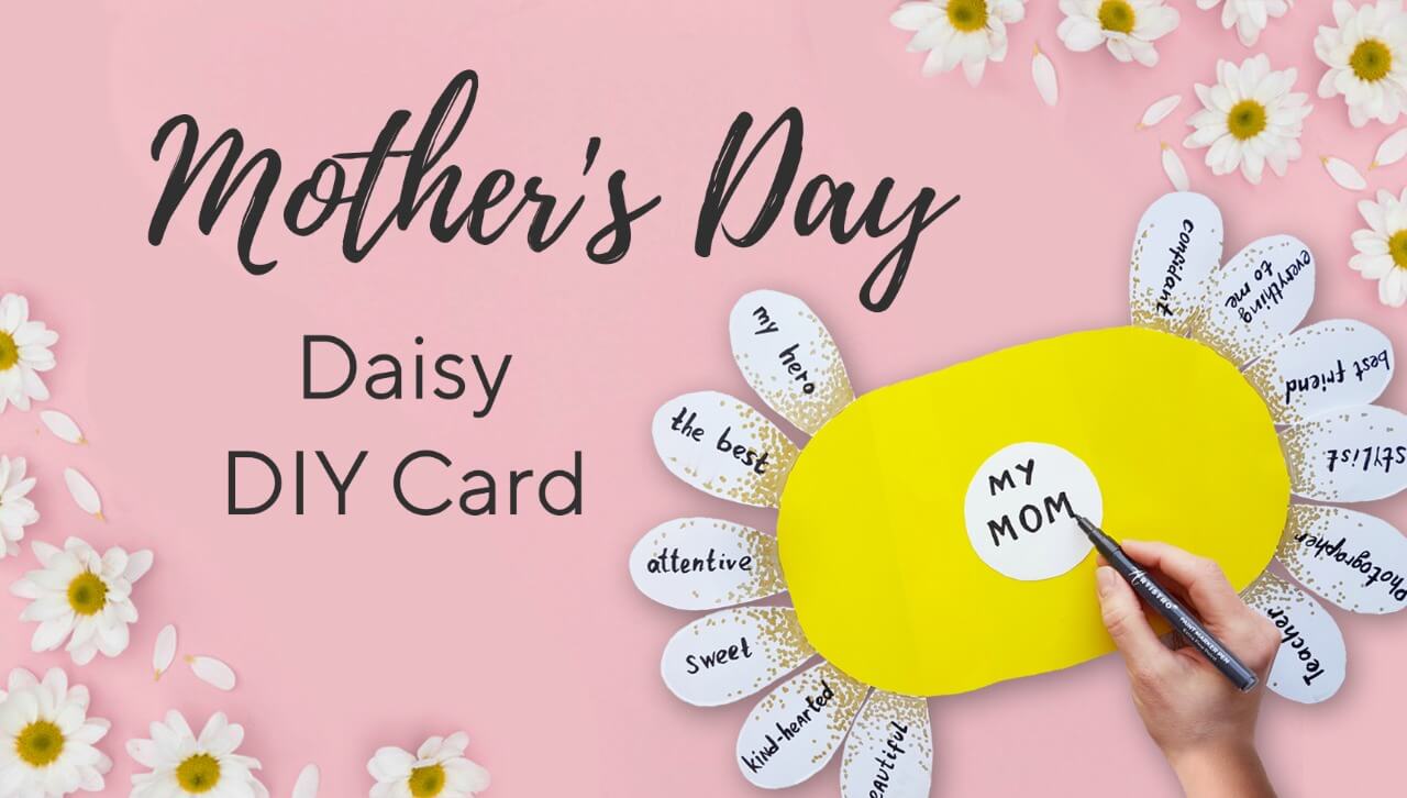 Daisy Handmade Card Tutorial Mother S Day Painting Ideas From Artistro