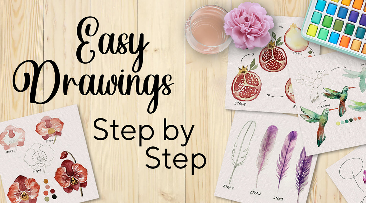 Easy Drawing 100 Easy Drawings Drawing Ideas Simple Cute Easy Paintings Step By Step