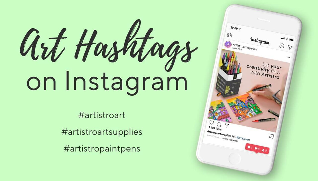 Painting hashtags Art hashtags for Instagram & types of artist hashtags