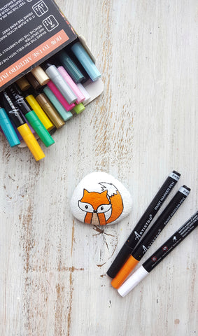 Forest Animals Painted Rocks Diy